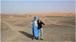 039. Sabine with our driver near the edge of the Sahara dunes